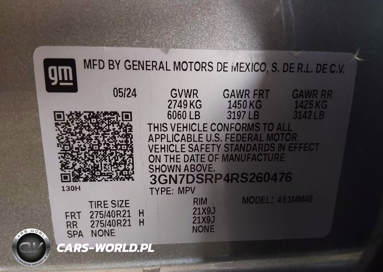 2024 Chevrolet Equinox Ev Rs VIN:3GN7DSRP4RS260476 - 9