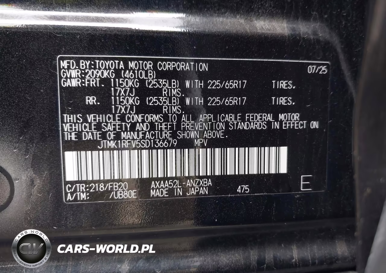 2025 Toyota Rav4 Le VIN:JTMK1RFV5SD136679 - 9