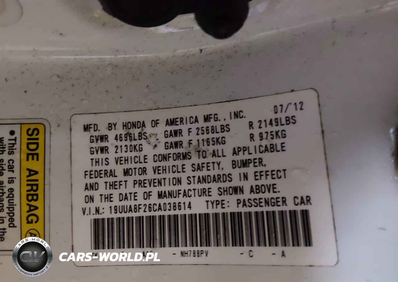 2012 Acura Tl 3.5 VIN:19UUA8F26CA038614 - 9
