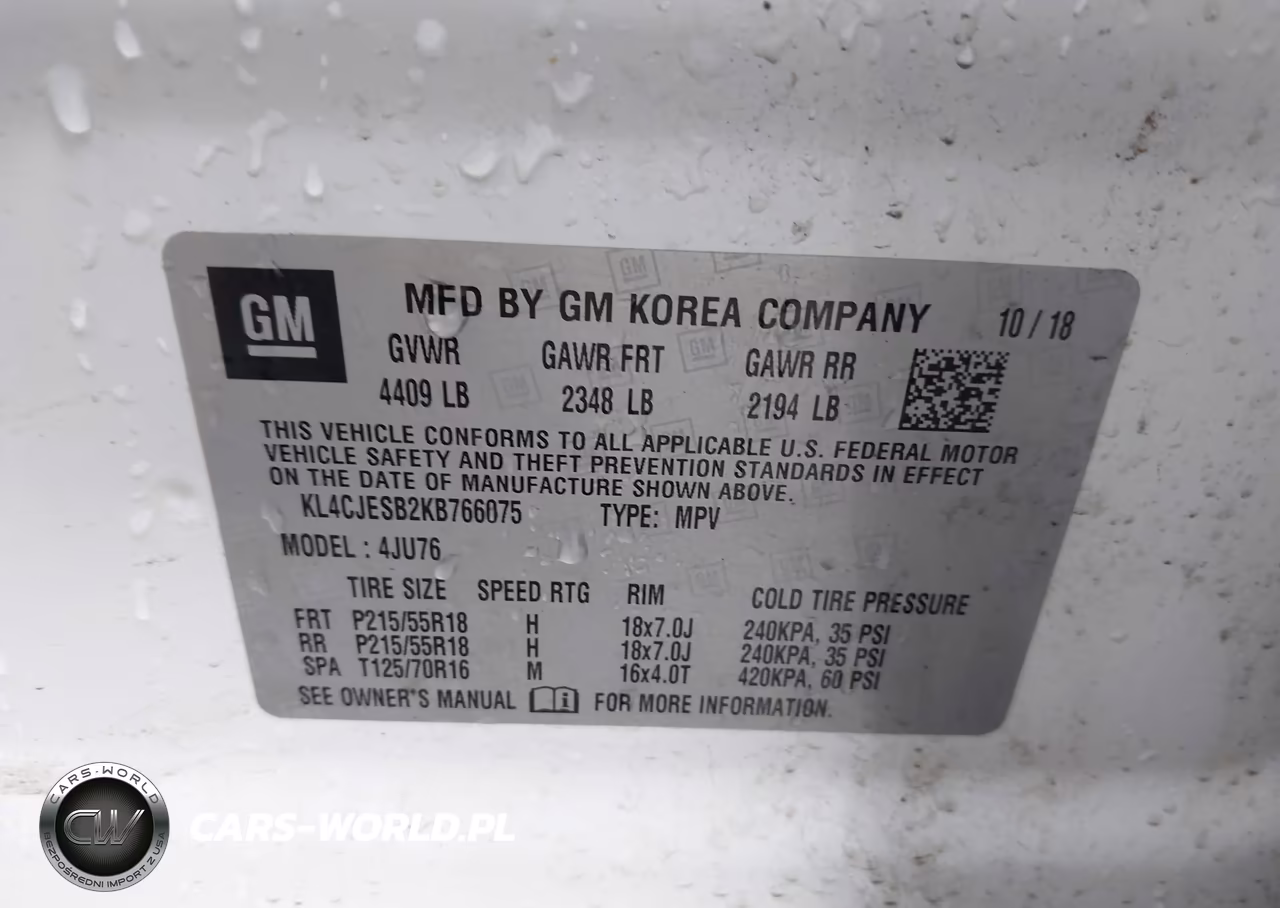2019 Buick Encore Awd Preferred VIN:KL4CJESB2KB766075 - 9