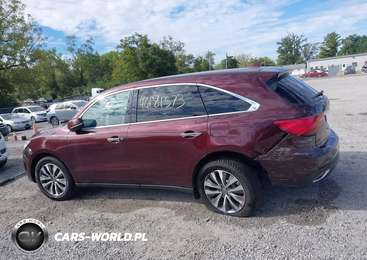 2016 Acura Mdx Technology Acurawatch Plus Packages-Technology Package VIN:5FRYD4H4XGB023768 - 14