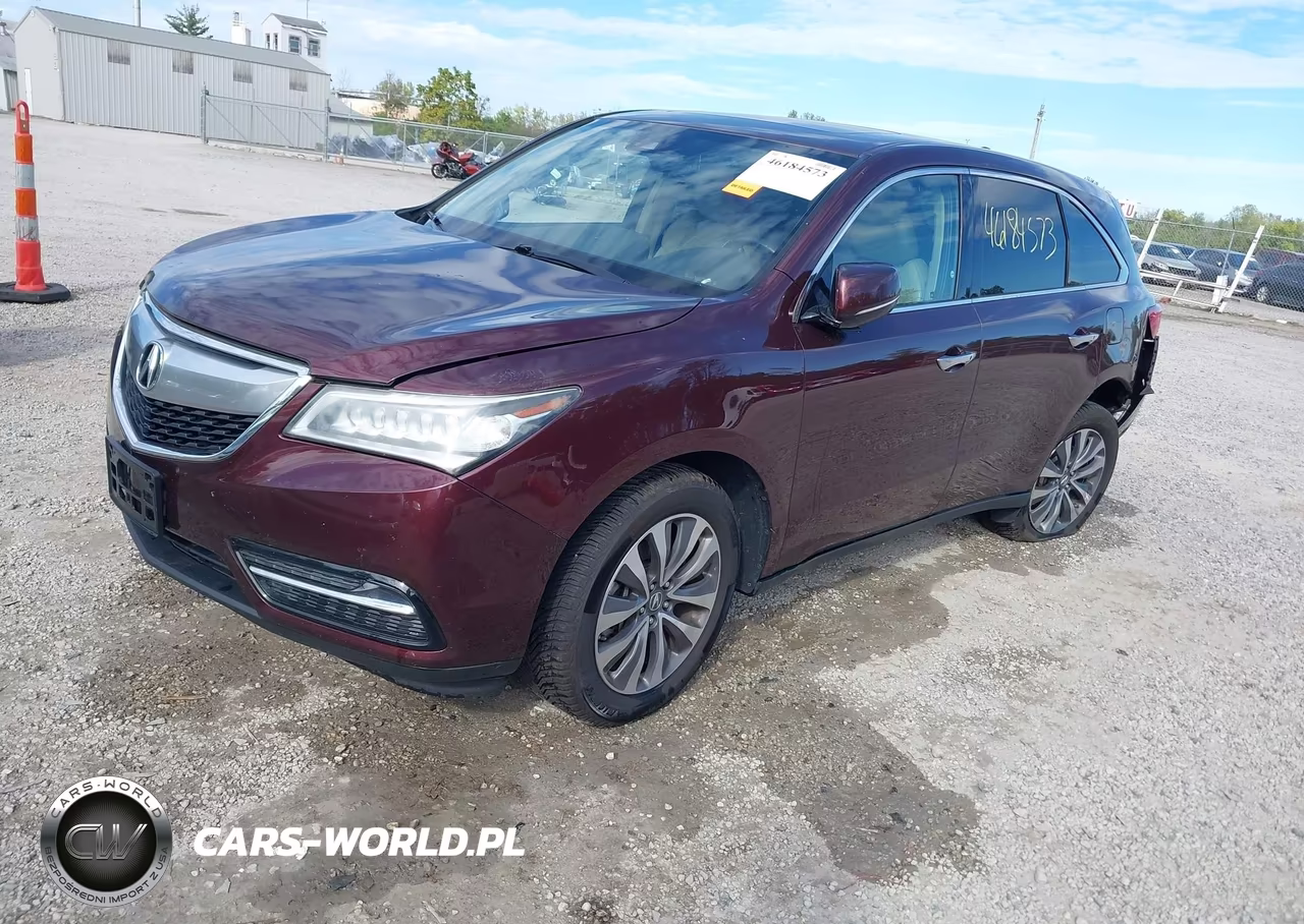 2016 Acura Mdx Technology Acurawatch Plus Packages-Technology Package VIN:5FRYD4H4XGB023768 - 2