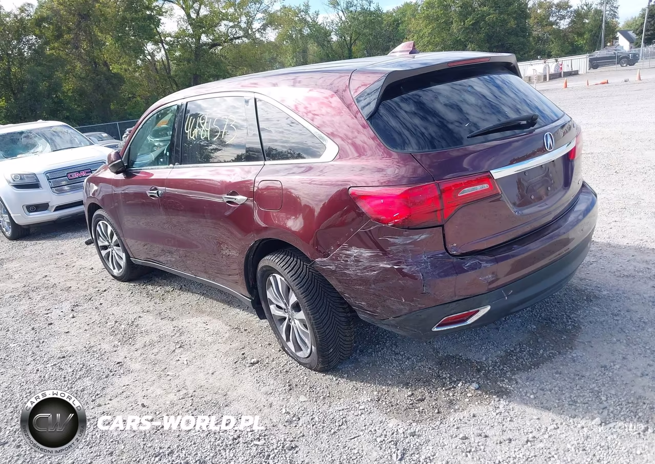 2016 Acura Mdx Technology Acurawatch Plus Packages-Technology Package VIN:5FRYD4H4XGB023768 - 3