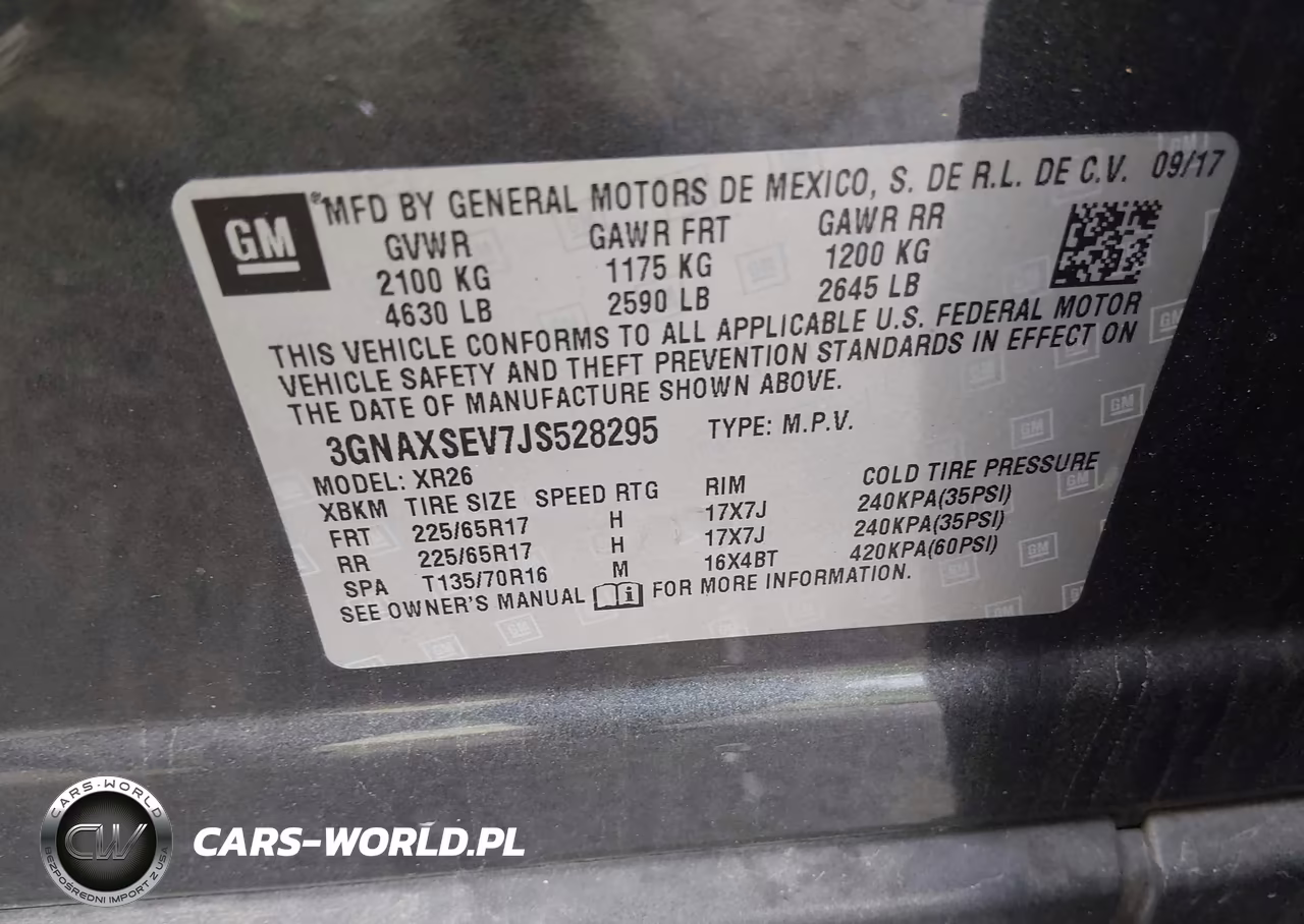 2018 Chevrolet Equinox Lt VIN:3GNAXSEV7JS528295 - 9