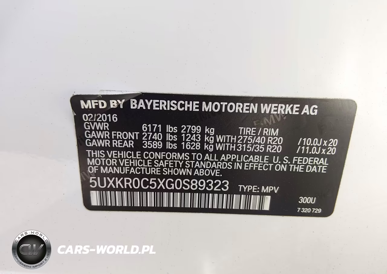2016 BMW X5 xDrive35I VIN:5UXKR0C5XG0S89323 - 9