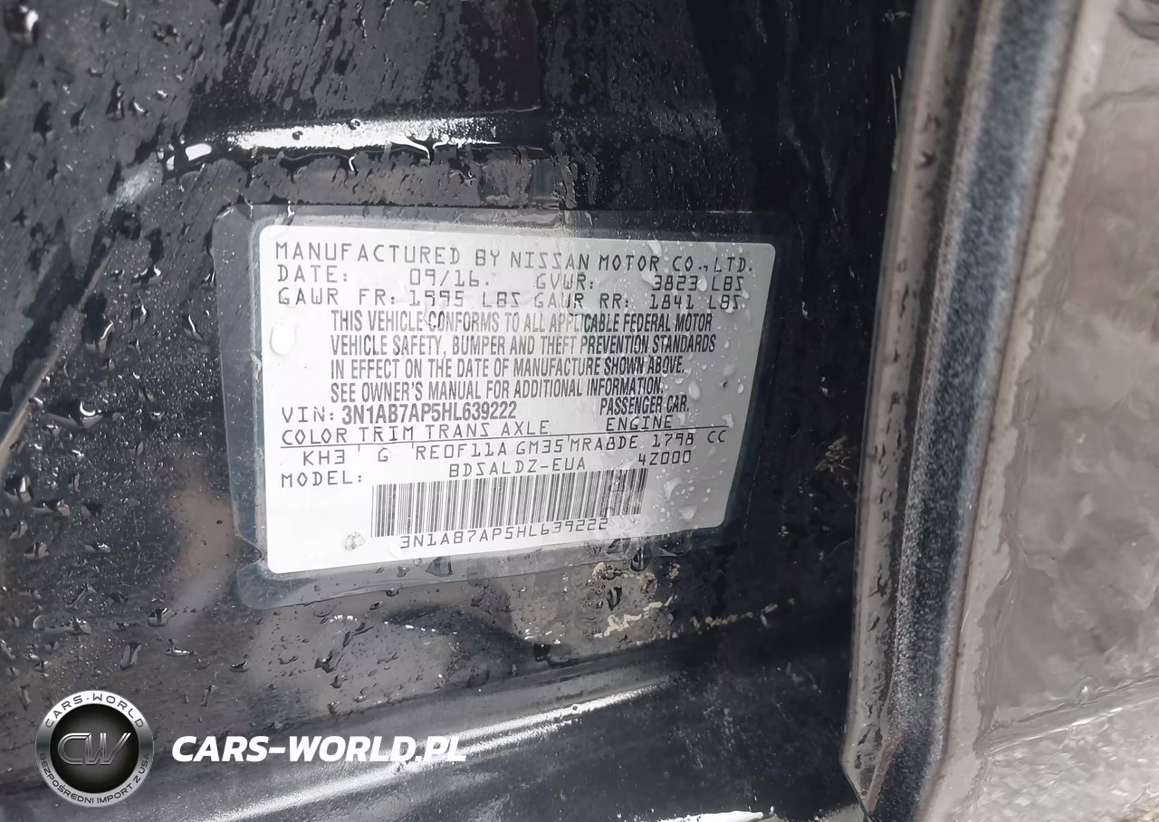2017 Nissan Sentra Sv VIN:3N1AB7AP5HL639222 - 9