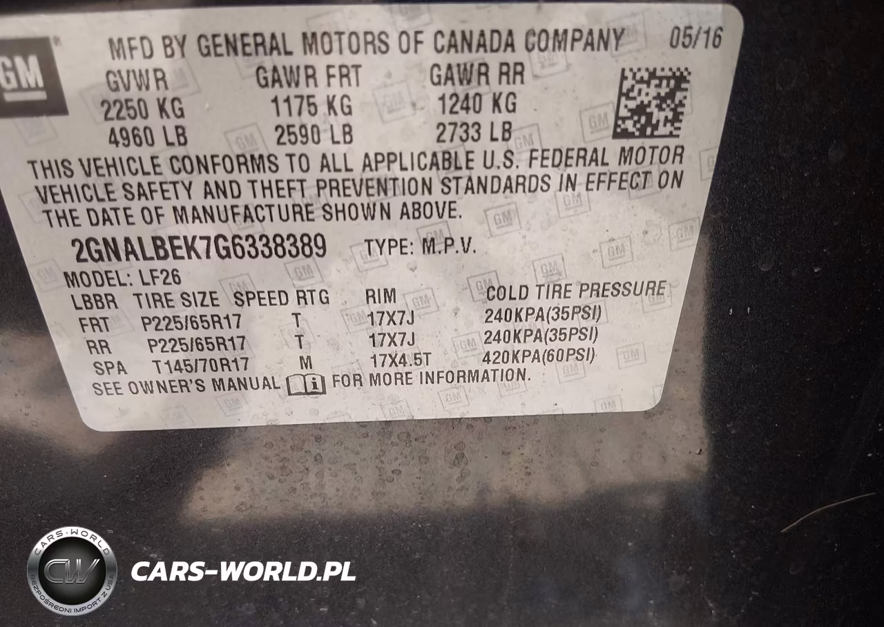 2016 Chevrolet Equinox Ls VIN:2GNALBEK7G6338389 - 9