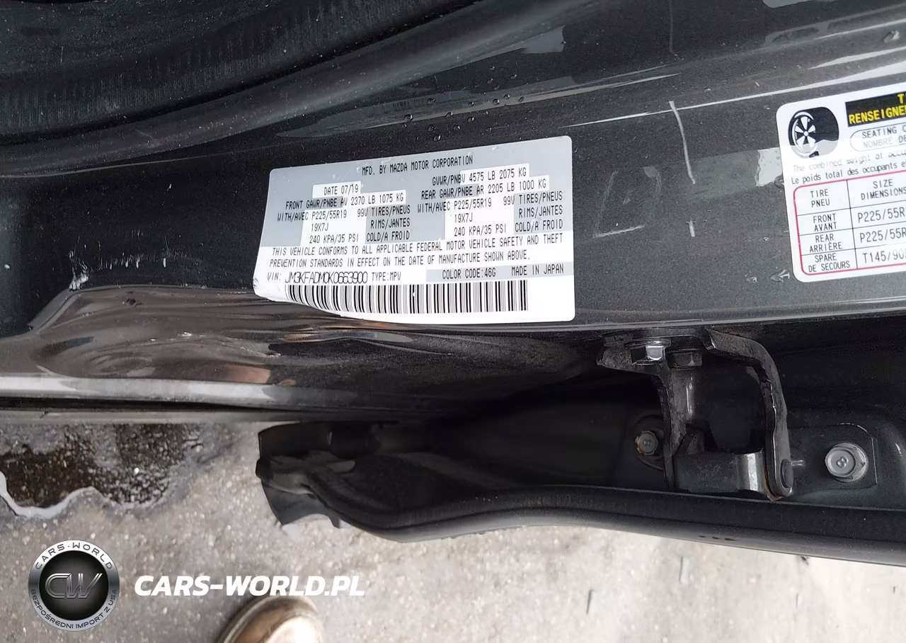 2019 Mazda Cx-5 Grand Touring VIN:JM3KFADM0K0663900 - 9