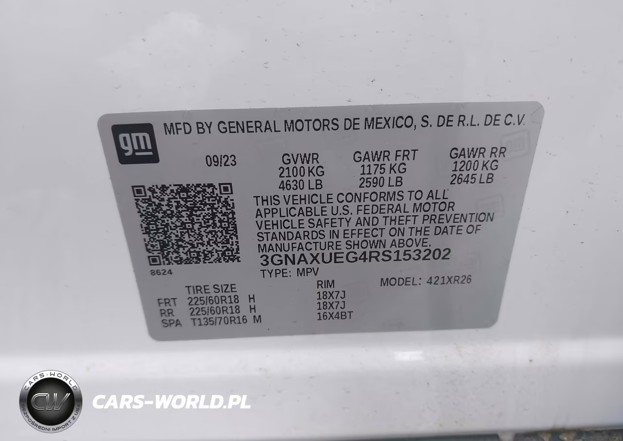 2024 Chevrolet Equinox Awd Lt VIN:3GNAXUEG4RS153202 - 9