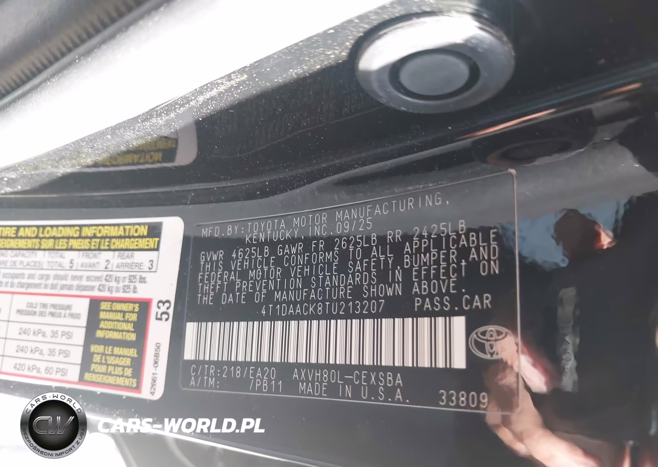 2026 Toyota Camry Nightshade VIN:4T1DAACK8TU213207 - 9