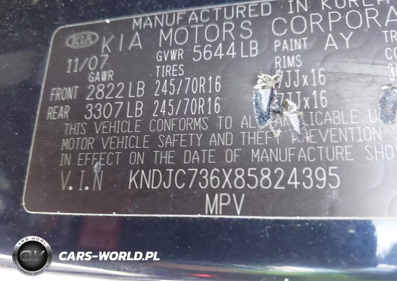 2008 Kia Sorento Ex VIN:KNDJC736X85824395 - 9