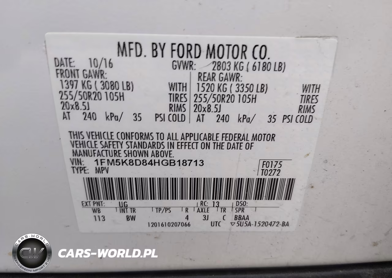 2017 Ford Explorer Xlt VIN:1FM5K8D84HGB18713 - 9