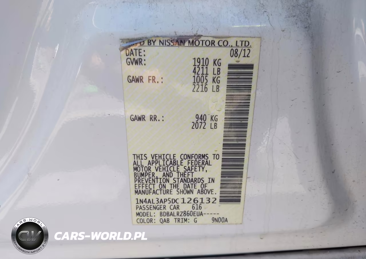 2013 Nissan Altima 2.5 S VIN:1N4AL3AP5DC126132 - 9