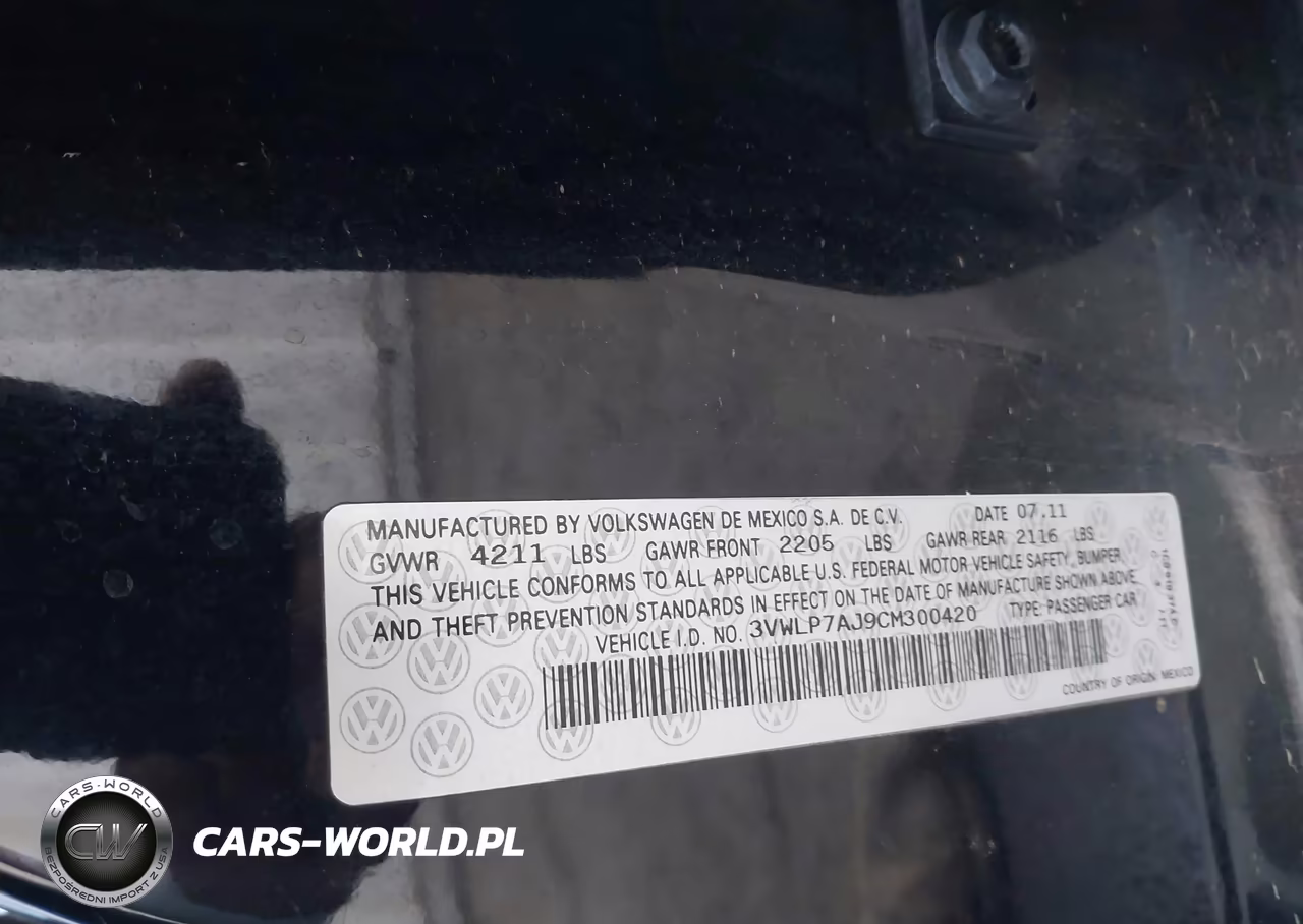 2012 Volkswagen Jetta 2.5L Sel VIN:3VWLP7AJ9CM300420 - 9
