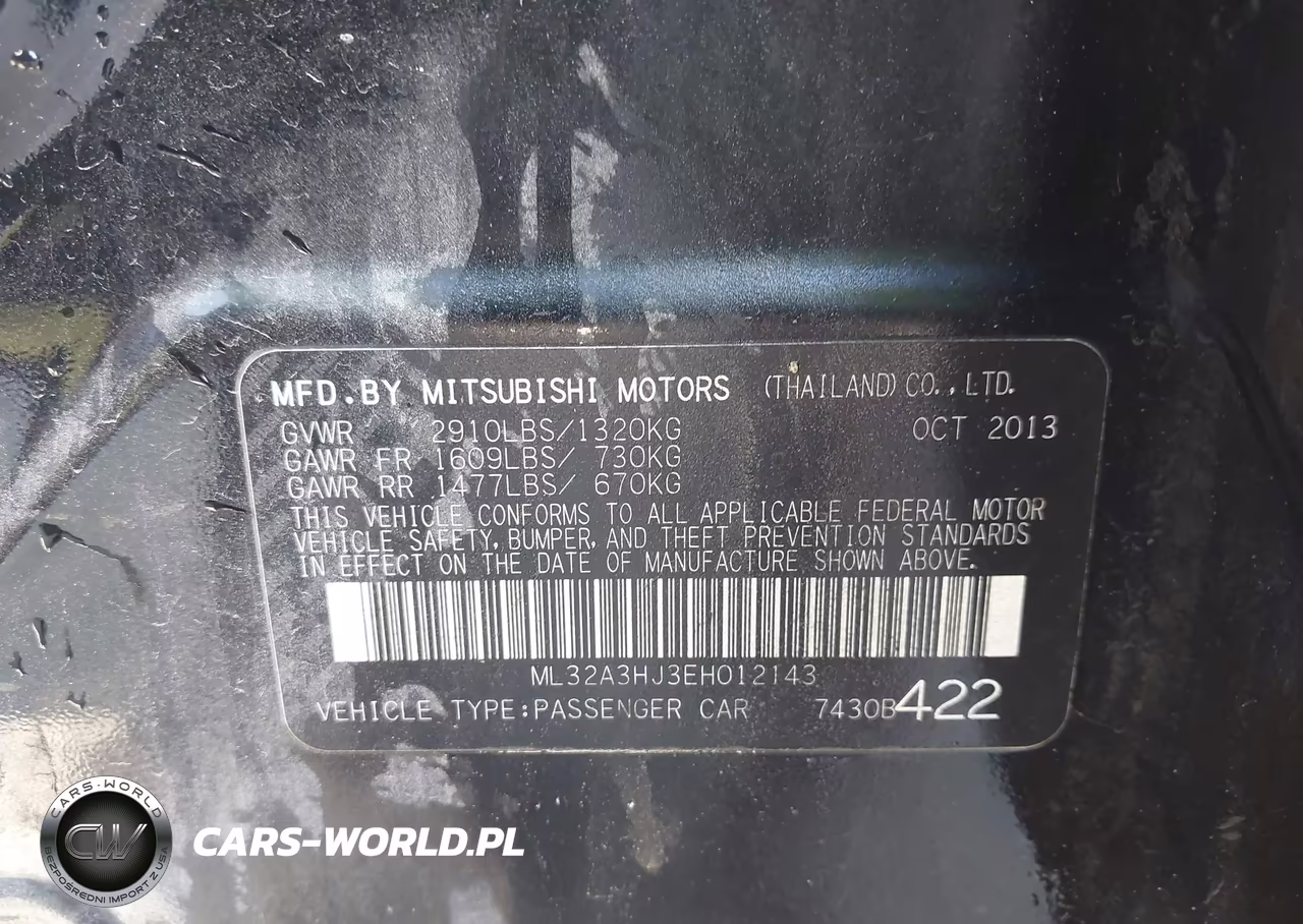 2014 Mitsubishi Mirage De VIN:ML32A3HJ3EH012143 - 9