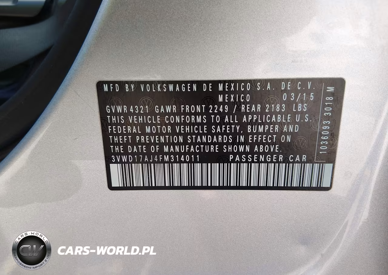 2015 Volkswagen Jetta 1.8T Se VIN:3VWD17AJ4FM314011 - 9