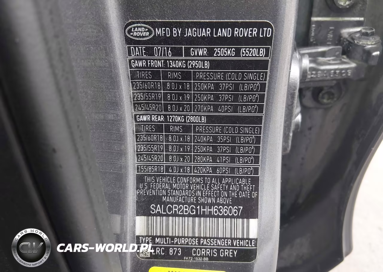 2017 Land Rover Discovery Sport Hse VIN:SALCR2BG1HH636067 - 9