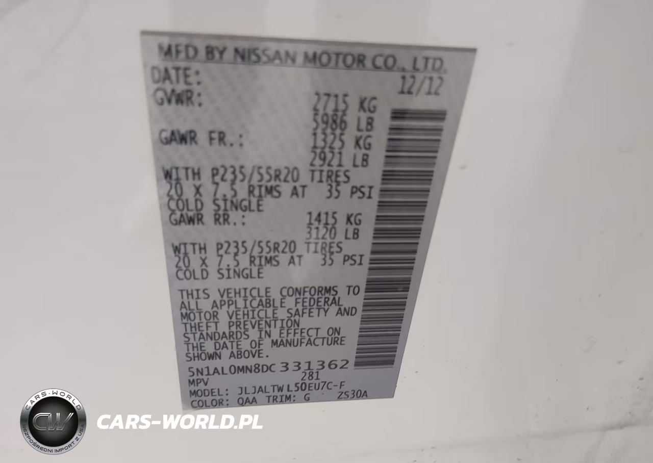 2013 Infiniti Jx35 VIN:5N1AL0MN8DC331362 - 9