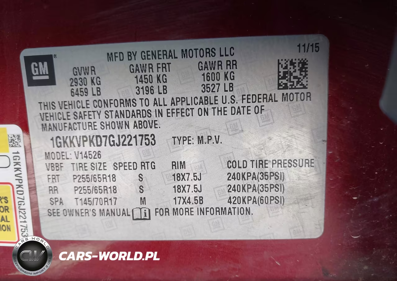 2016 GMC Acadia Sle-2 VIN:1GKKVPKD7GJ221753 - 9
