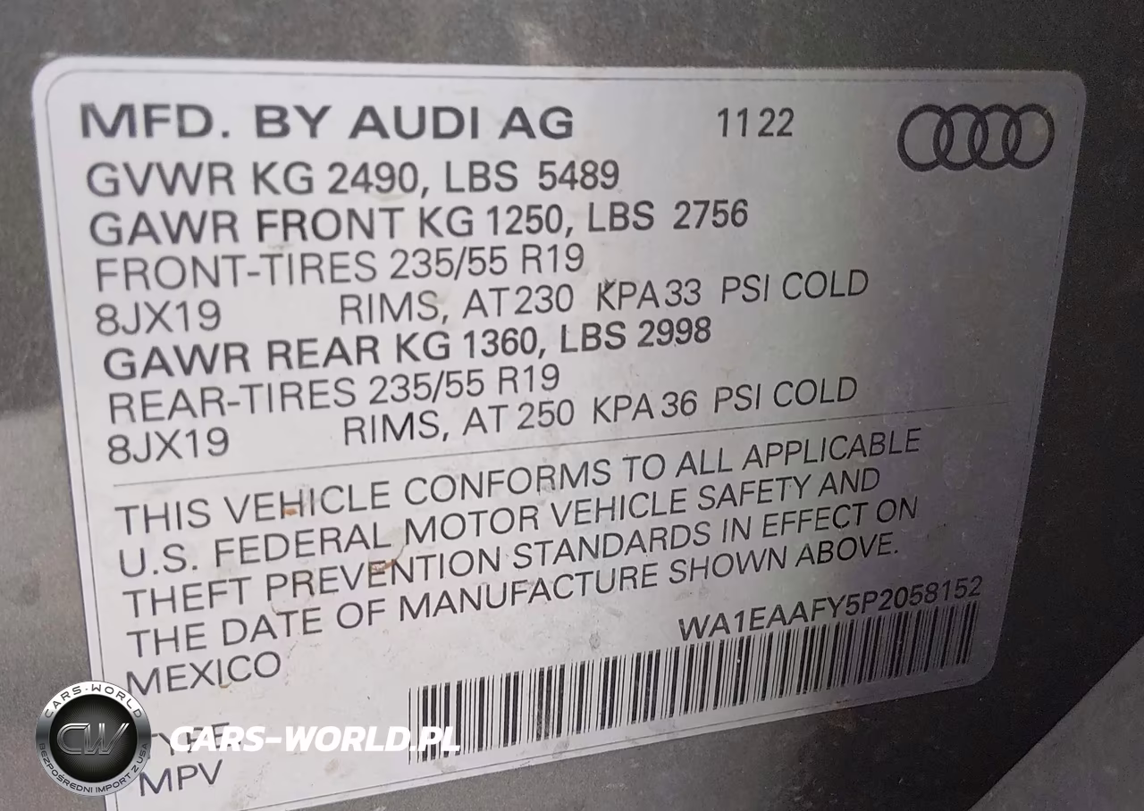 2023 Audi Q5 Premium Plus 45 Tfsi S Line Quattro VIN:WA1EAAFY5P2058152 - 9