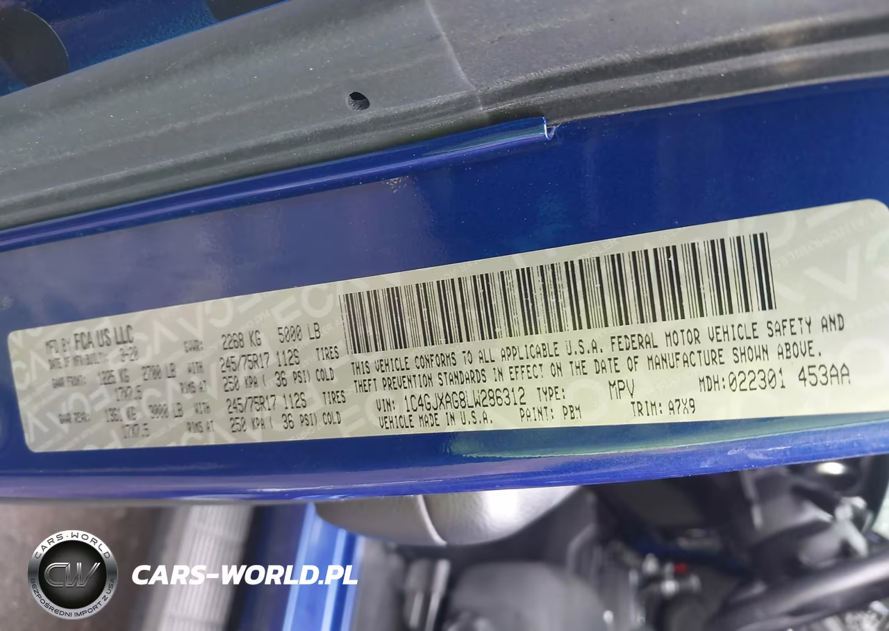 2020 Jeep Wrangler Sport S 4X4 VIN:1C4GJXAG8LW286312 - 9