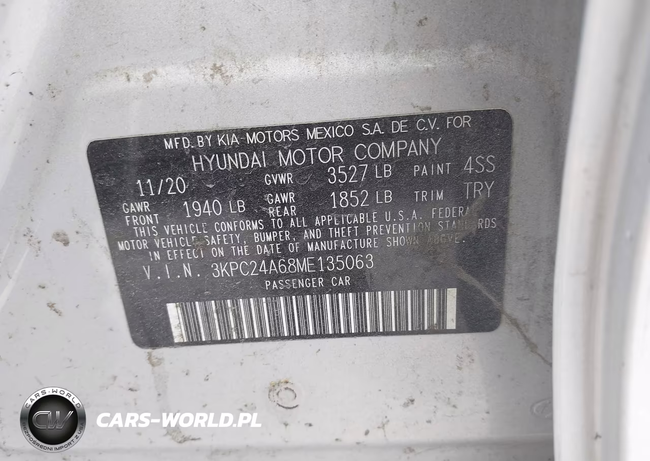 2021 Hyundai Accent Se VIN:3KPC24A68ME135063 - 9
