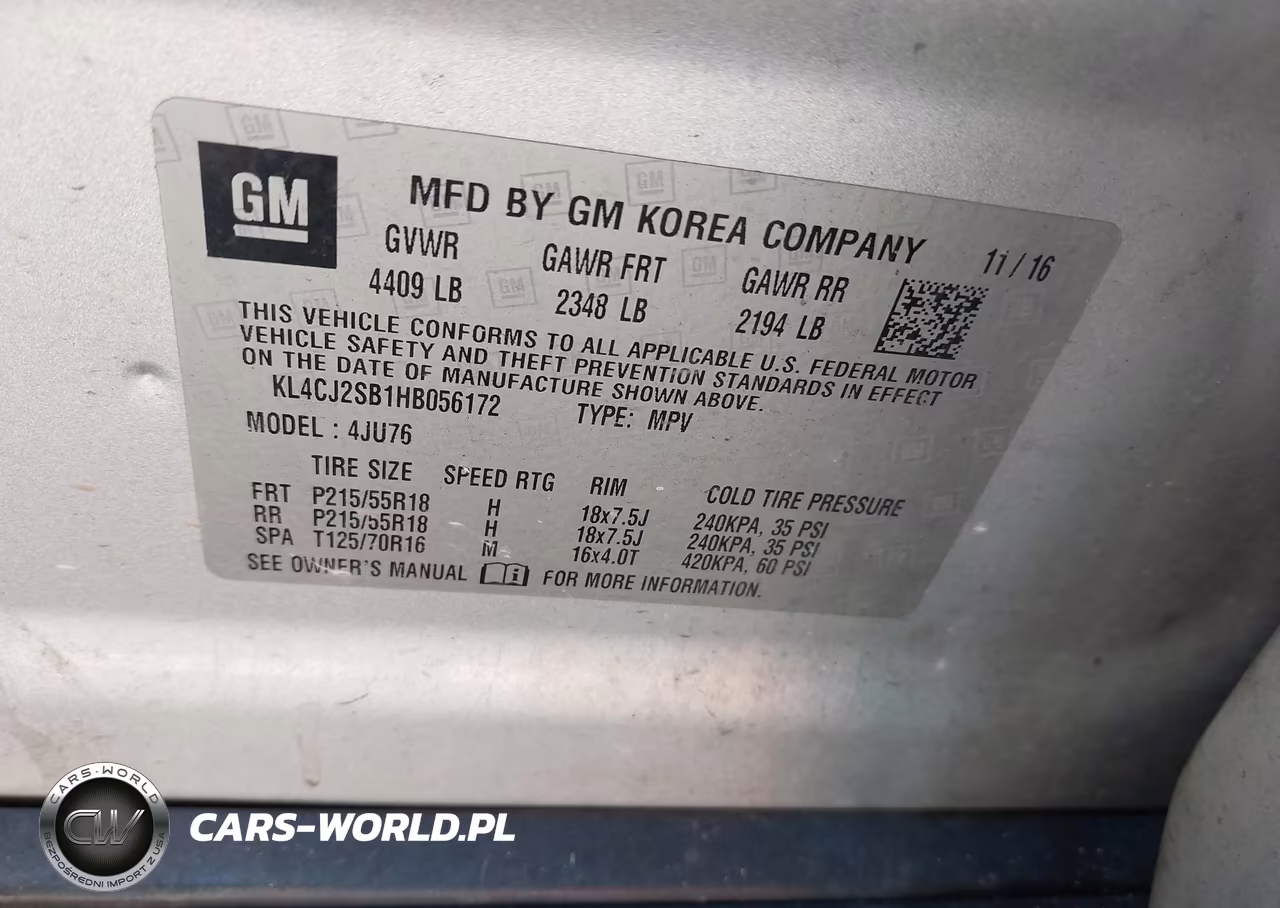 2017 Buick Encore Sport Touring VIN:KL4CJ2SB1HB056172 - 9