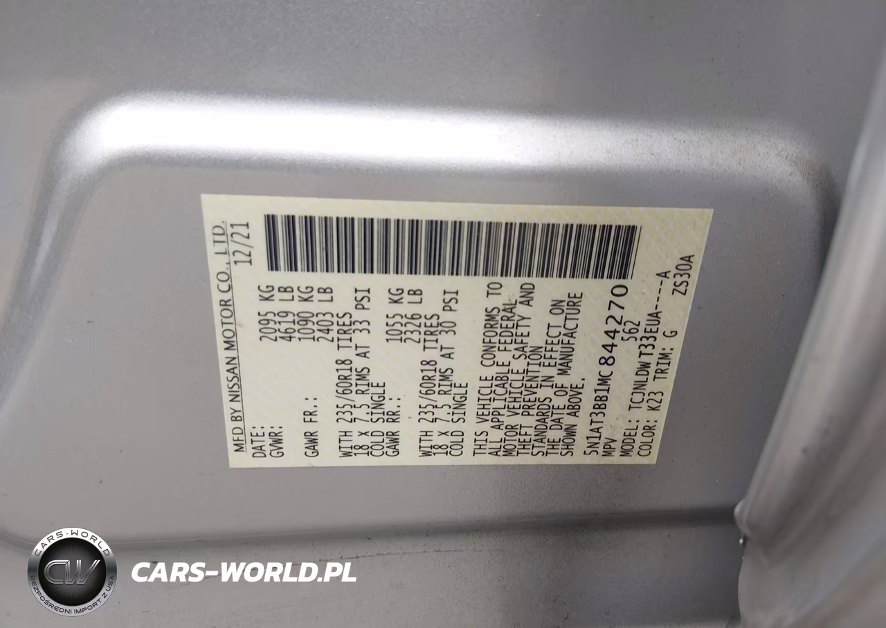 2021 Nissan Rogue Sv VIN:5N1AT3BB1MC844270 - 9