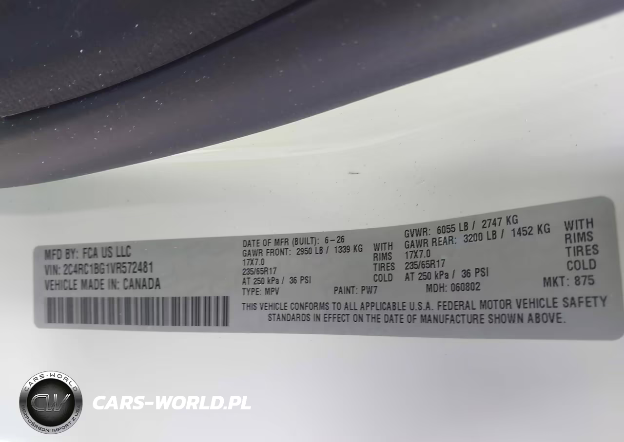 2027 Chrysler Pacifica VIN:2C4RC1BG1VR572481 - 9