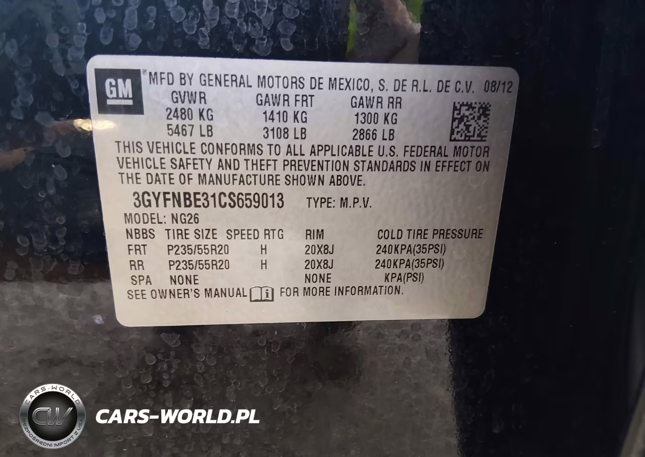 2012 Cadillac Srx Performance Collection VIN:3GYFNBE31CS659013 - 9