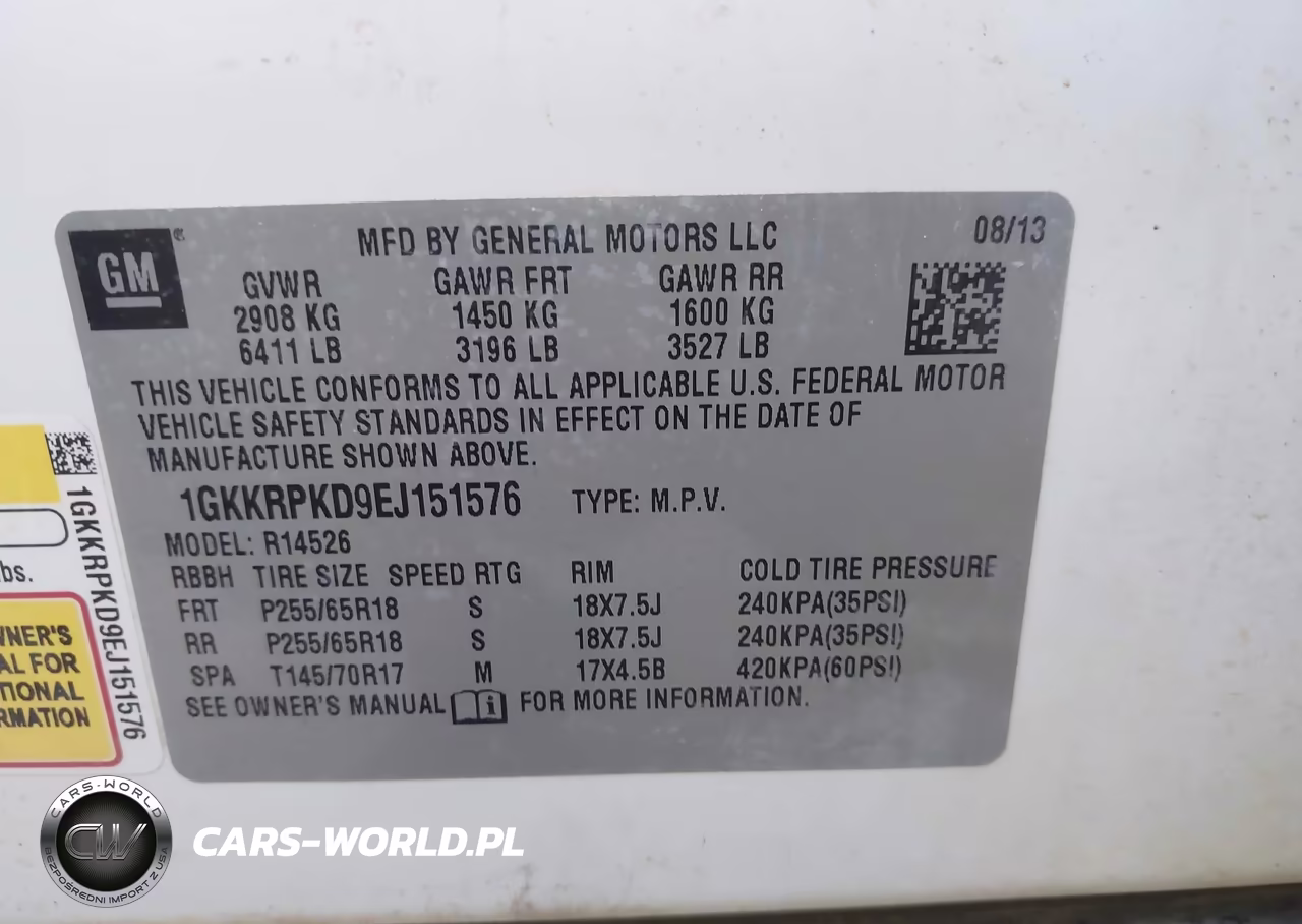 2014 GMC Acadia Sle-2 VIN:1GKKRPKD9EJ151576 - 9