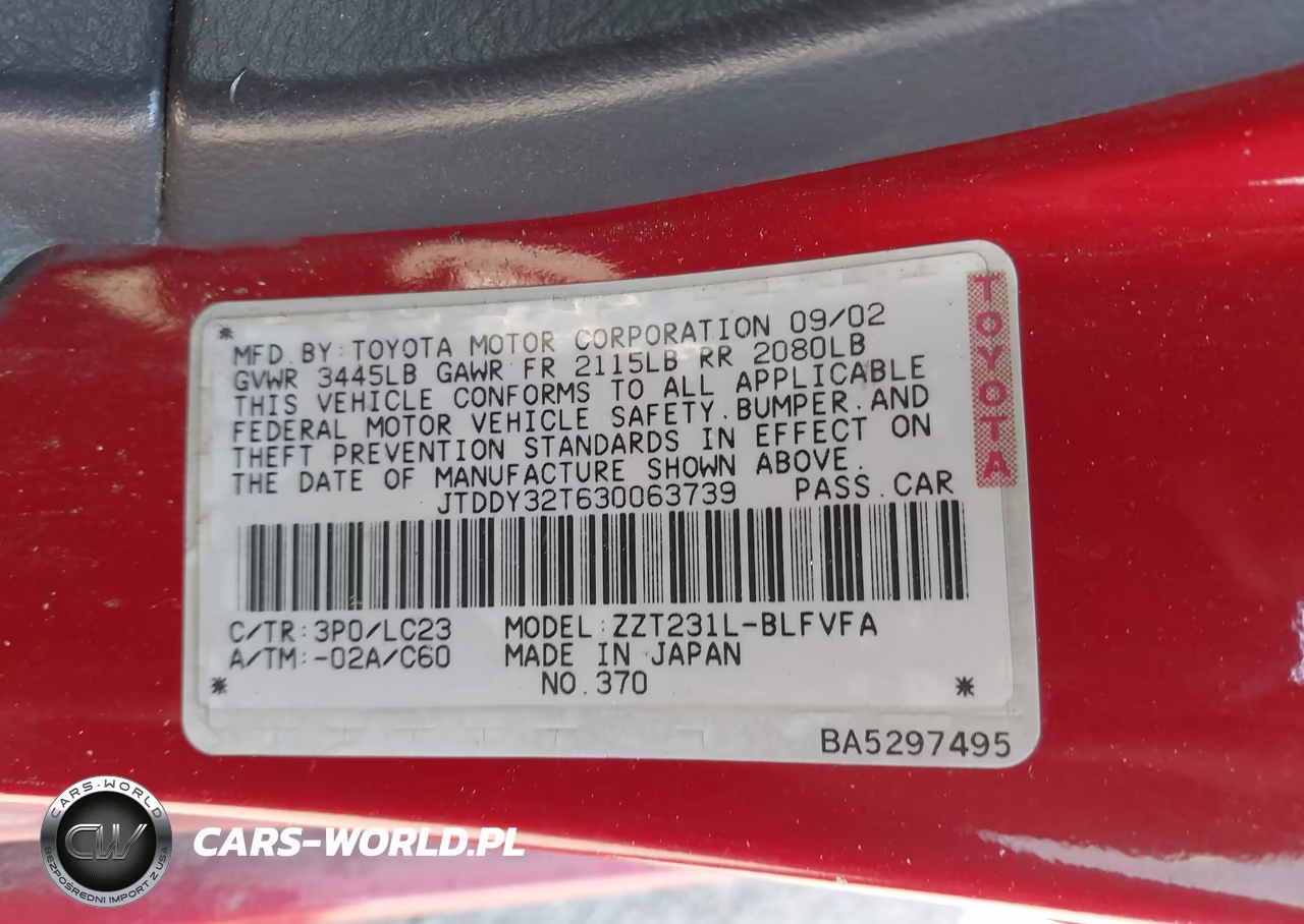 2003 Toyota Celica Gts VIN:JTDDY32T630063739 - 9