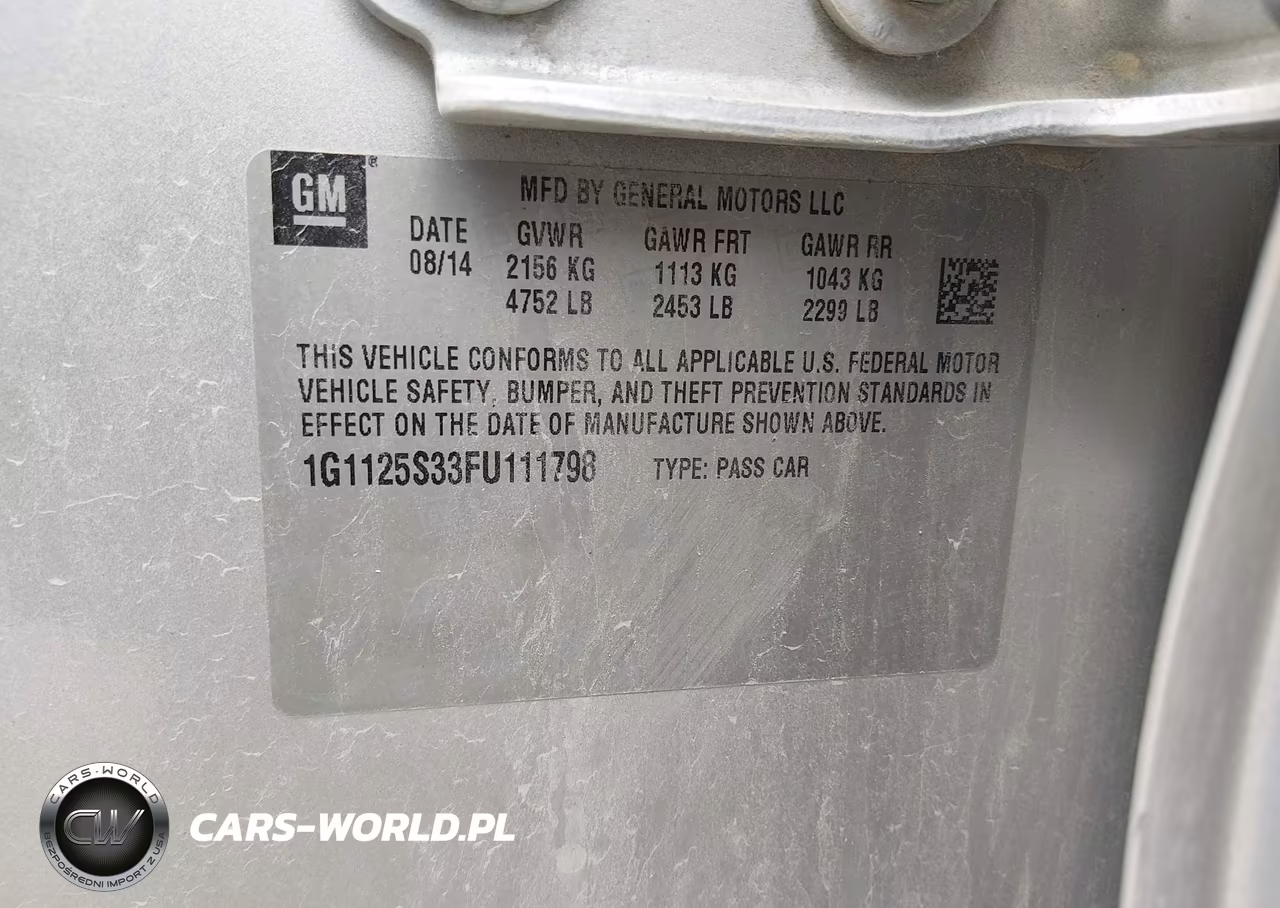 2015 Chevrolet Impala 2Lt VIN:1G1125S33FU111798 - 9