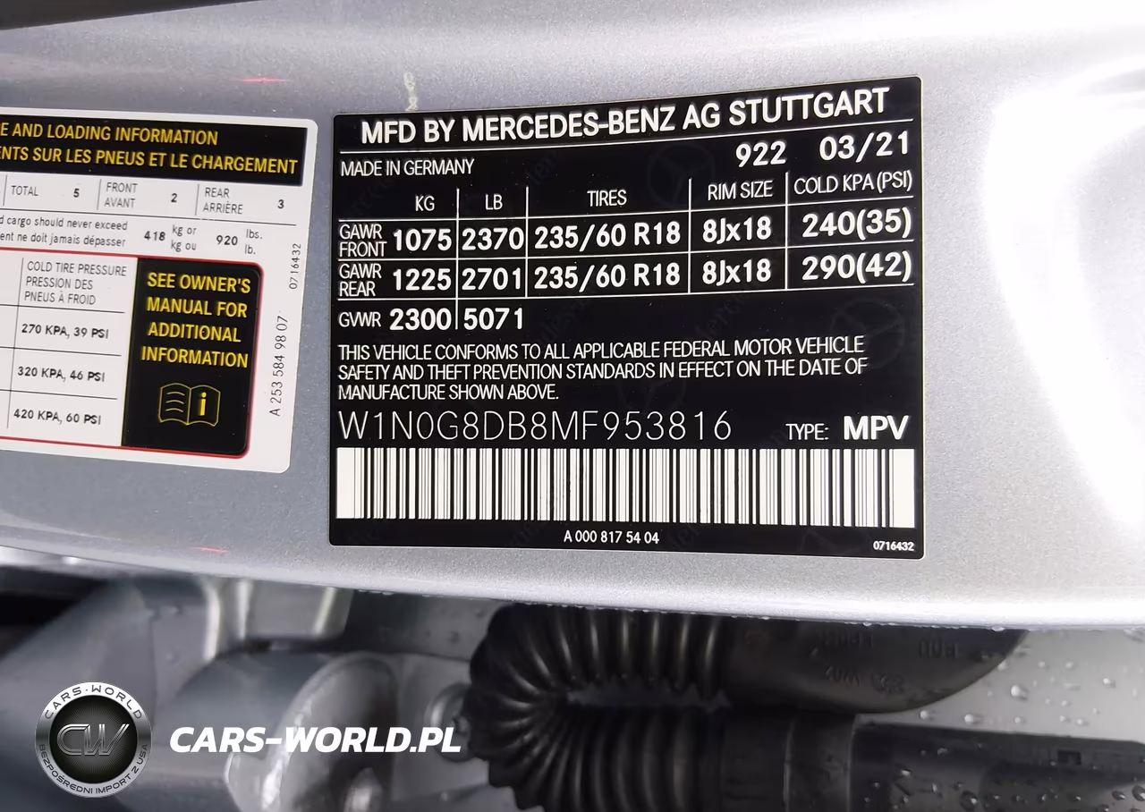2021 Mercedes-Benz Glc Glc 300 VIN:W1N0G8DB8MF953816 - 9