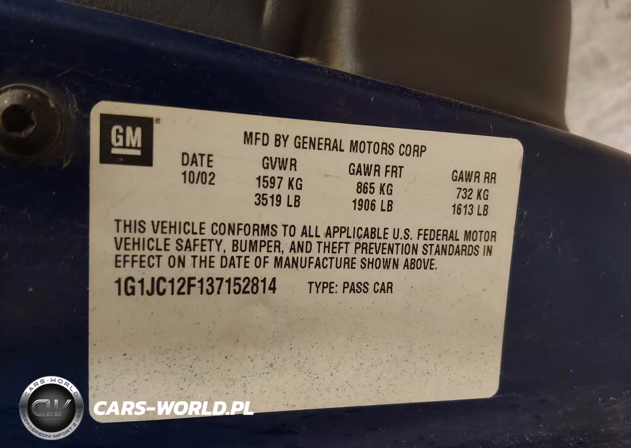 2003 Chevrolet Cavalier VIN:1G1JC12F137152814 - 9