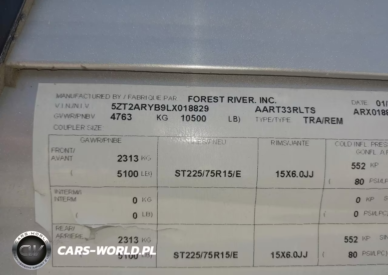 2020 Aurora By Forest Riv Aurora Series M-33 R VIN:5ZT2ARYB9LX018829 - 9