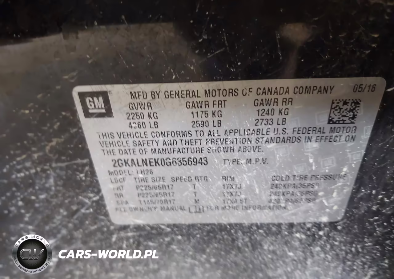 2016 GMC Terrain Sle-2 VIN:2GKALNEK0G6356943 - 9