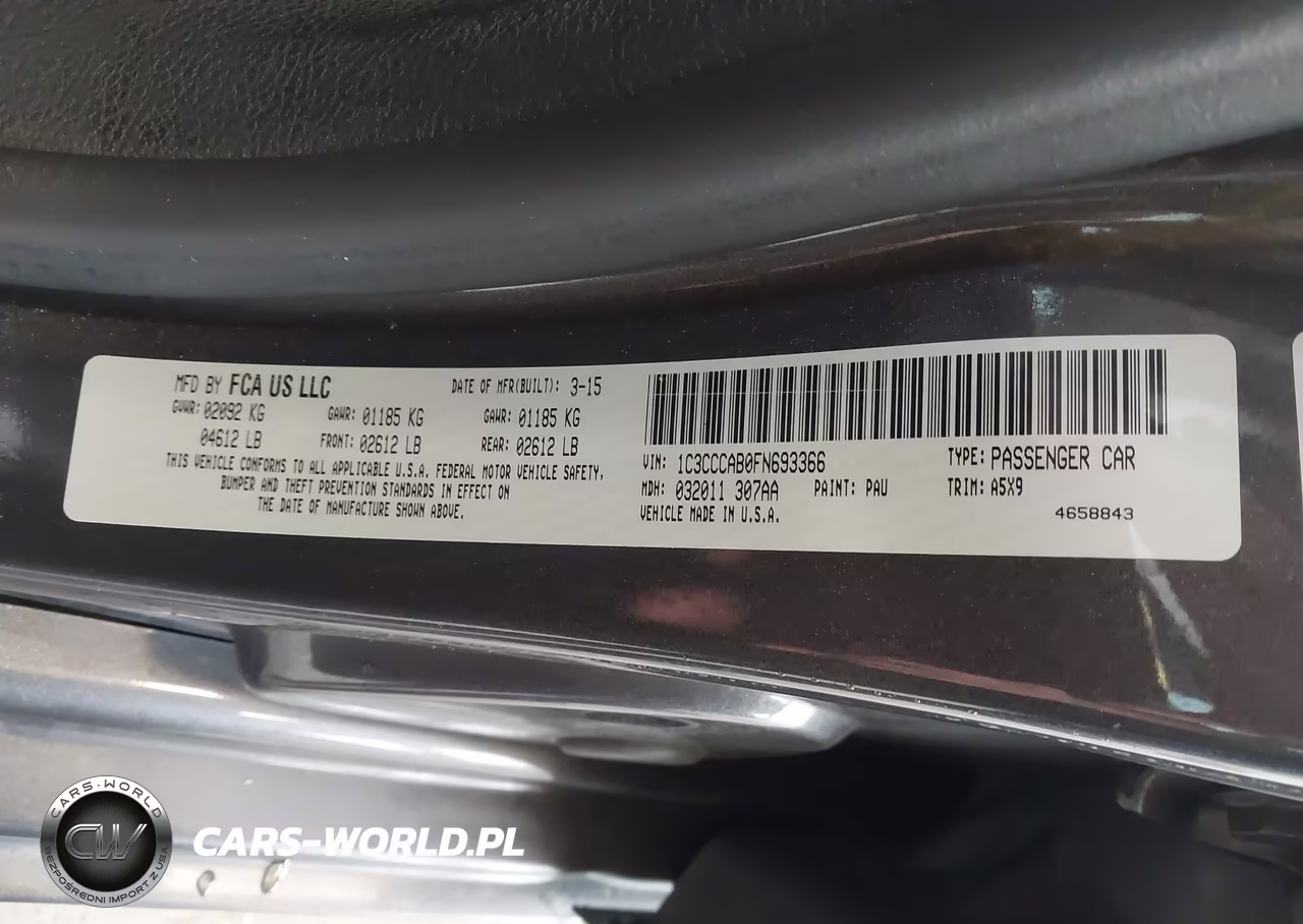 2015 Chrysler 200 Limited VIN:1C3CCCAB0FN693366 - 9