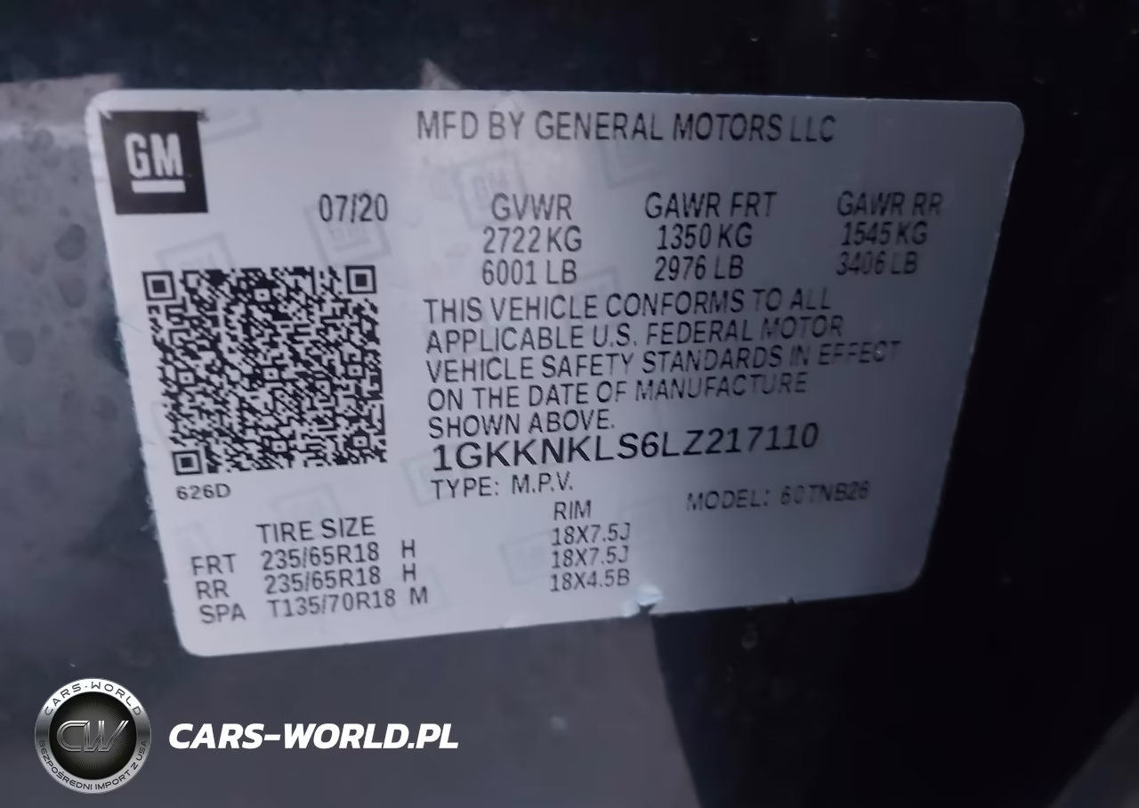 2020 GMC Acadia Fwd Sle VIN:1GKKNKLS6LZ217110 - 9
