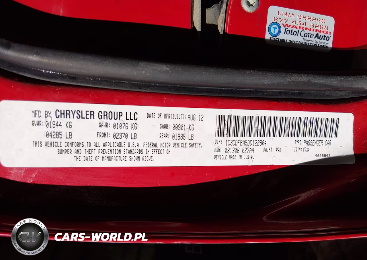 2013 Dodge Dart Rallye VIN:1C3CDFBA5DD122804 - 9