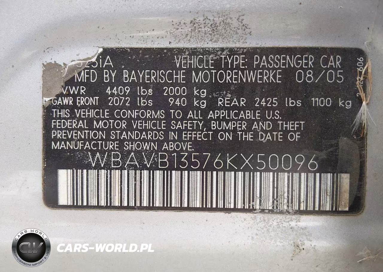 2006 BMW 325I VIN:WBAVB13576KX50096 - 9