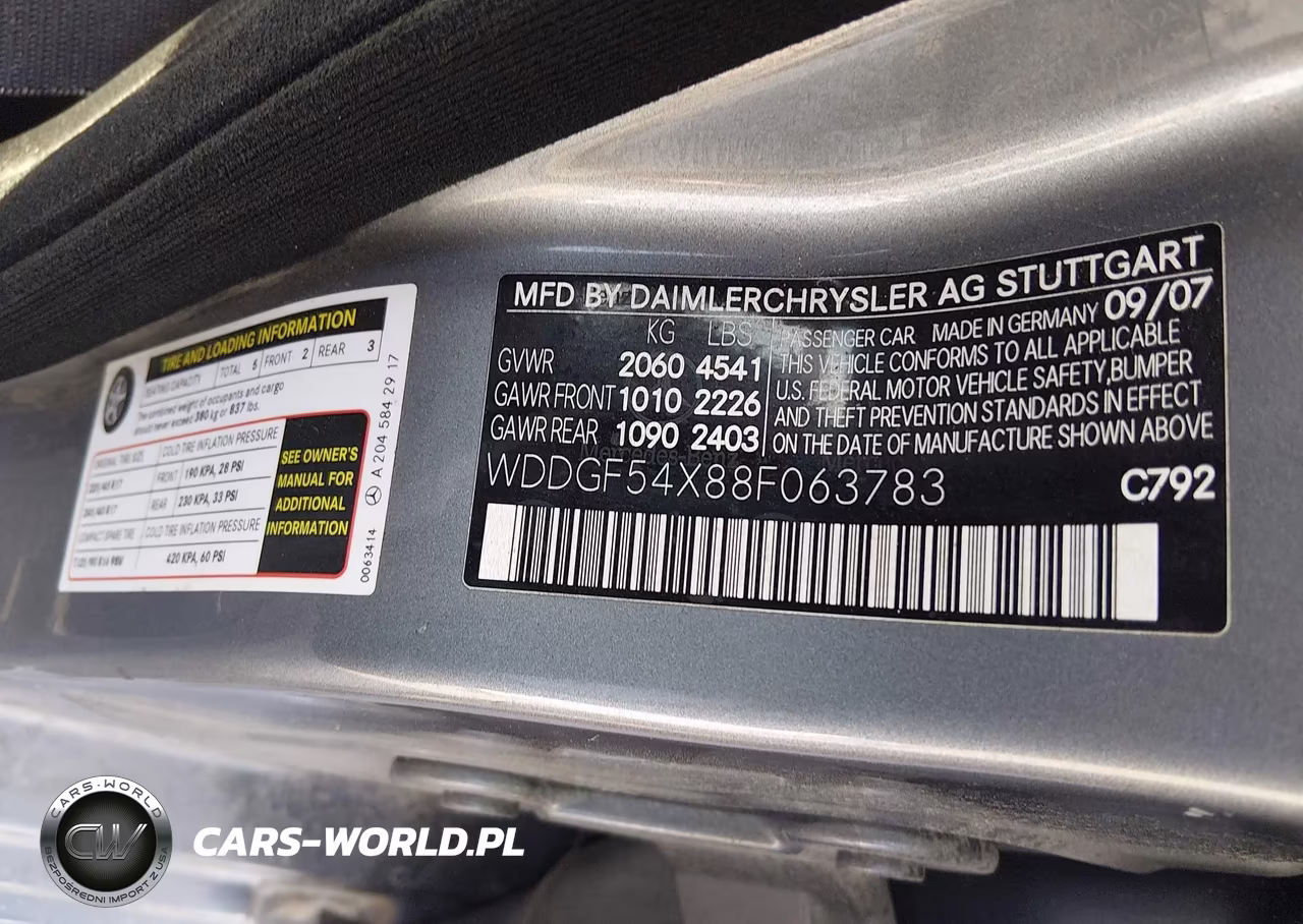 2008 Mercedes-Benz C 300 Luxury-Sport VIN:WDDGF54X88F063783 - 9