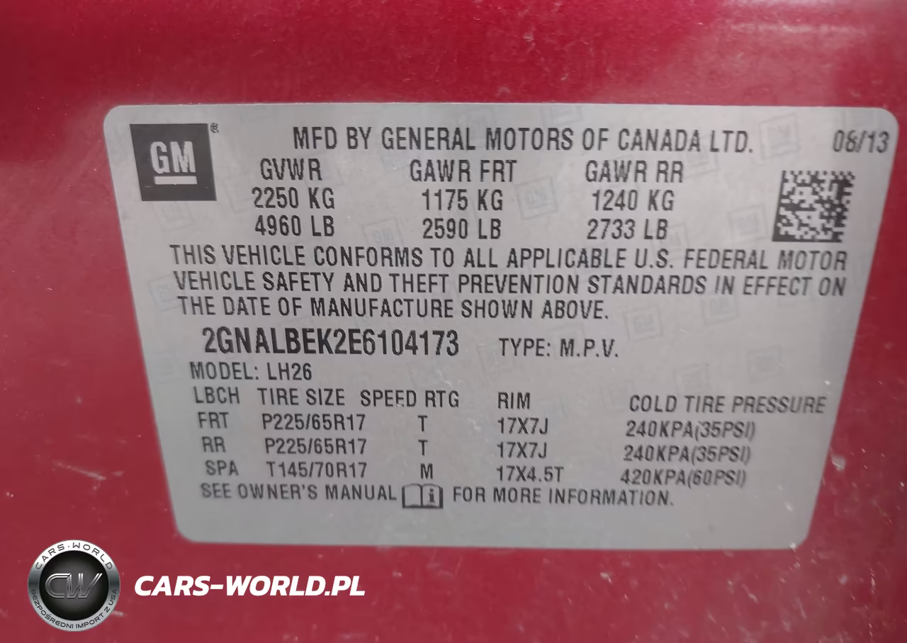 2014 Chevrolet Equinox Lt VIN:2GNALBEK2E6104173 - 9
