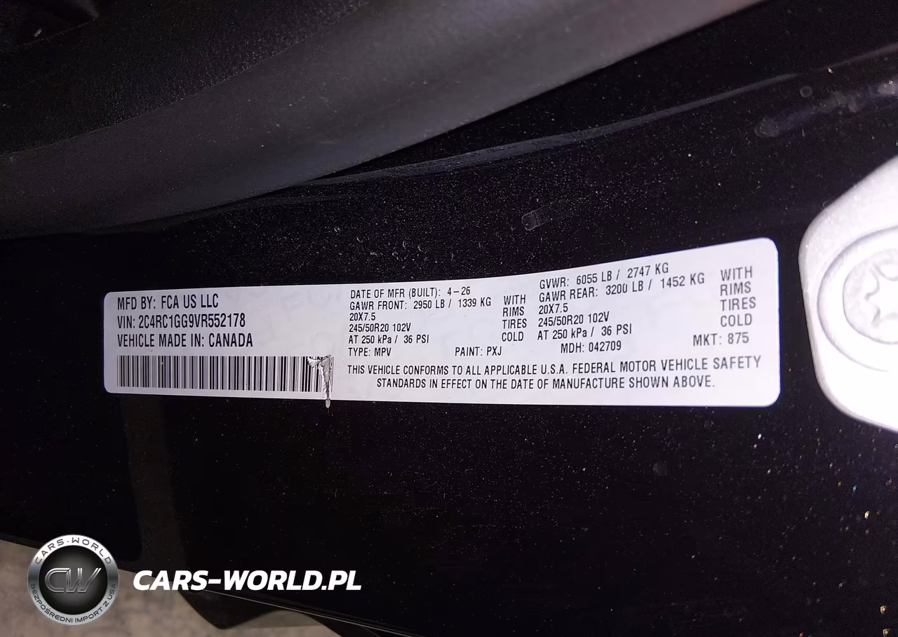2027 Chrysler Pacifica VIN:2C4RC1GG9VR552178 - 9