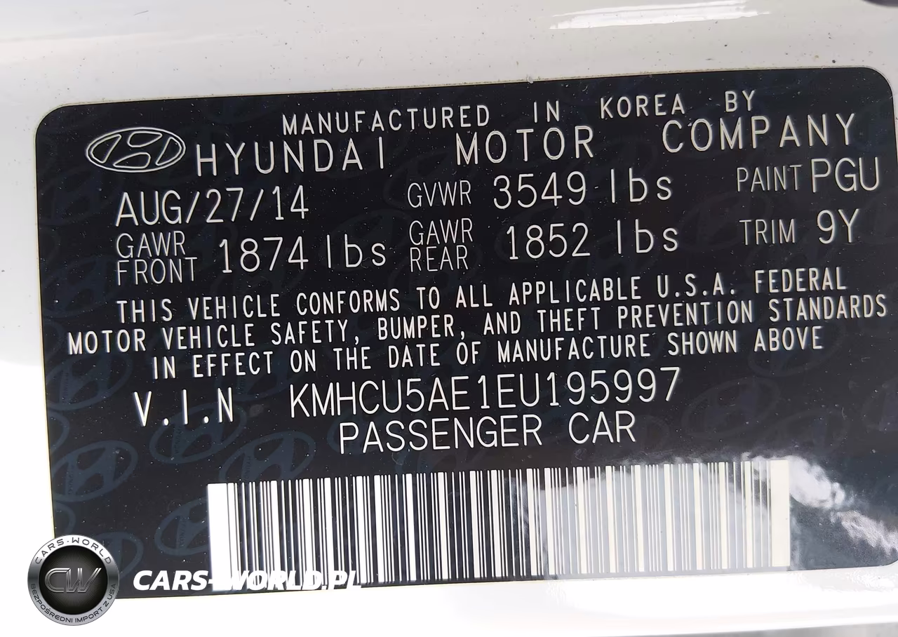 2014 Hyundai Accent Se VIN:KMHCU5AE1EU195997 - 9
