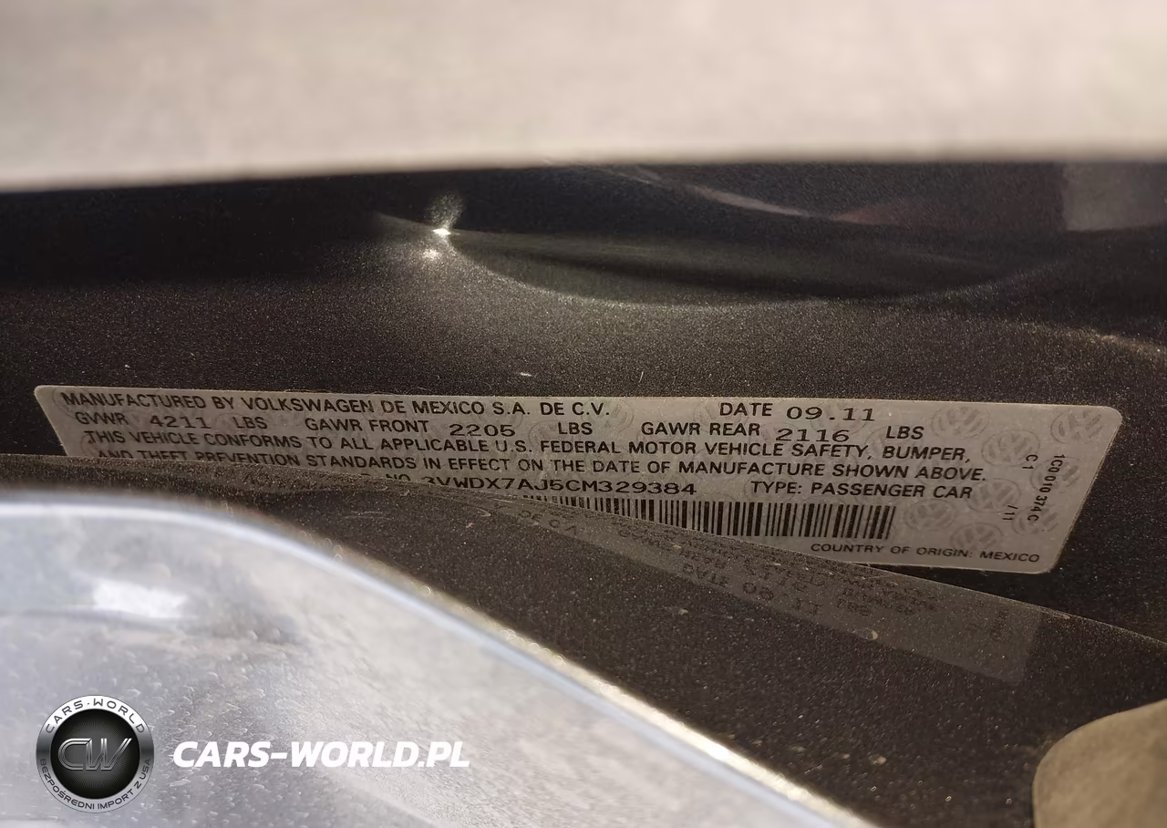 2012 Volkswagen Jetta 2.5L Se VIN:3VWDX7AJ5CM329384 - 9