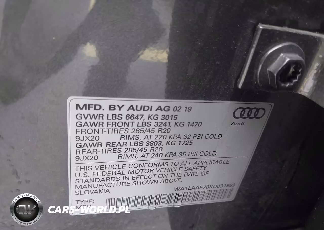 2019 Audi Q7 55 Premium-55 Se Premium VIN:WA1LAAF78KD031989 - 9