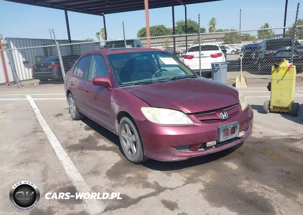 2004 Honda Civic Ex VIN:2HGES26724H621453 - 1