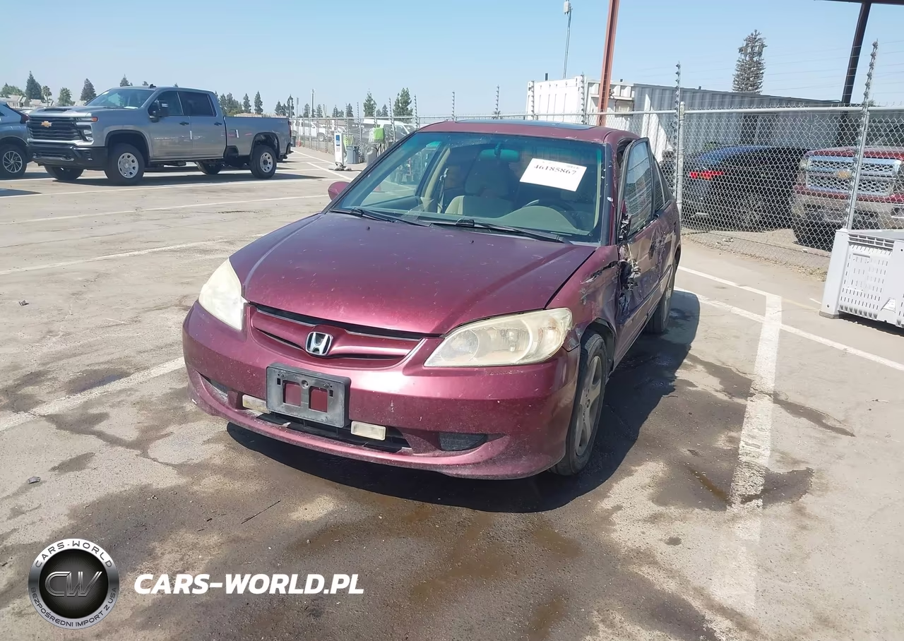 2004 Honda Civic Ex VIN:2HGES26724H621453 - 2