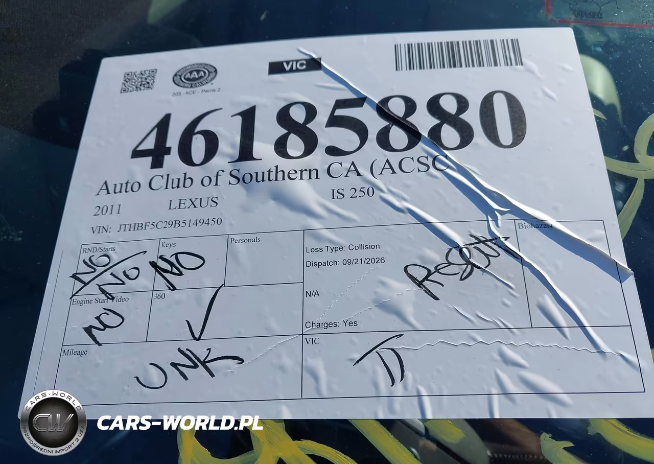 2011 Lexus Is 250 VIN:JTHBF5C29B5149450 - 11